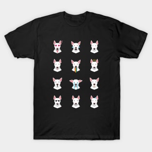 Bull Terrier Emoji T-Shirt